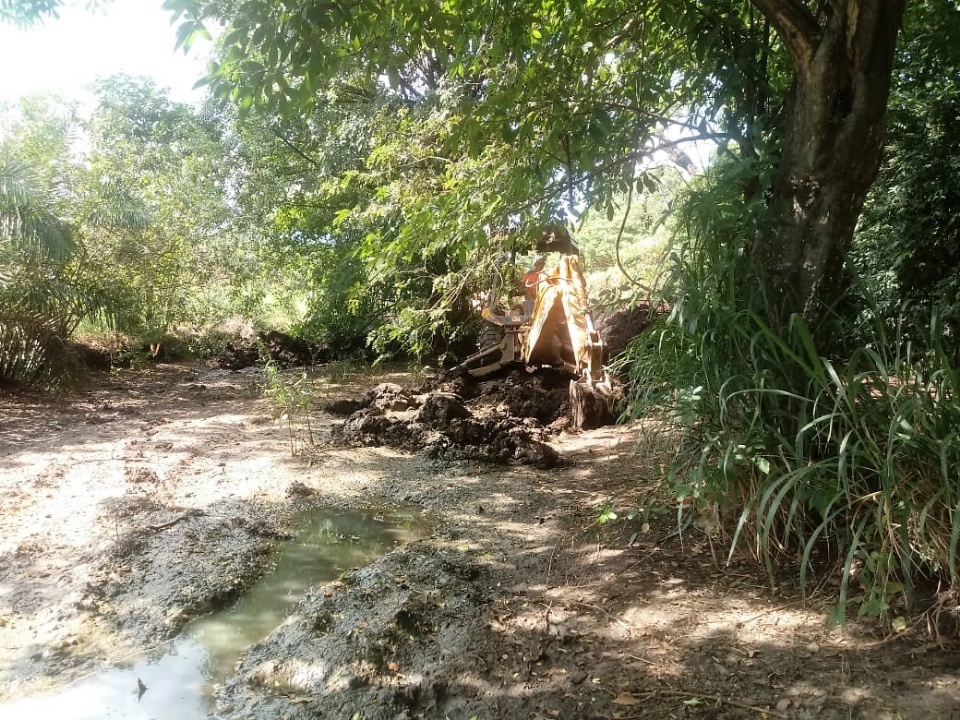 Prefeitura constrói caixas de contenção na estrada boiadeira