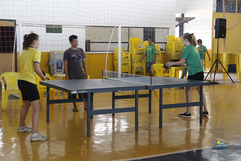 Atletas disputam as competições de xadrez, dama e tênis de mesa nos Jogos Escolares de Bonito