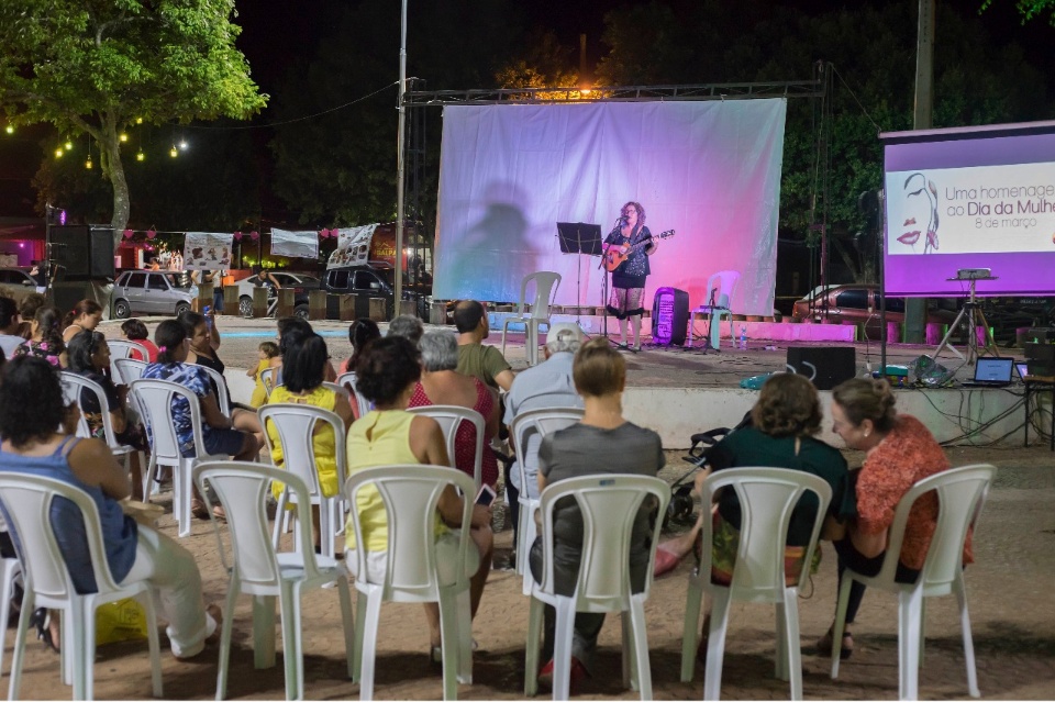 Evento na Praça da Liberdade em comemoração ao Dia da Mulher