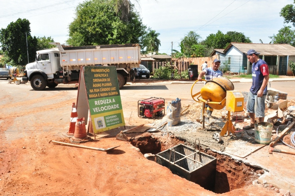 Prefeitura constrói calçadas e bocas de lobo no Rincão Bonito