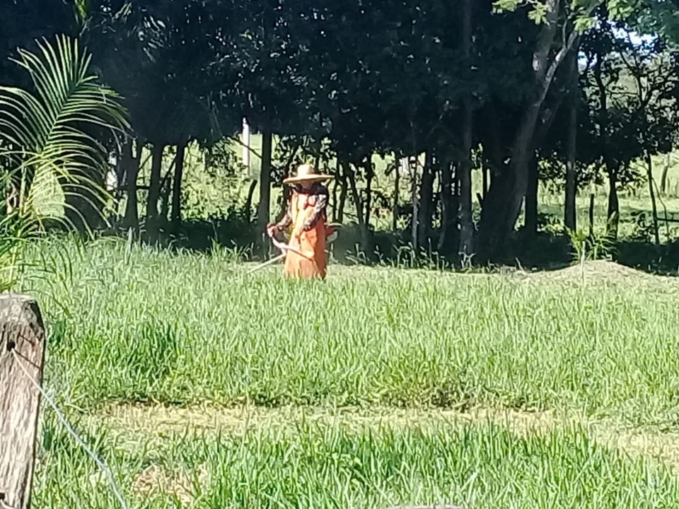 Obras realiza roçada e limpeza na Capela do Sinhôzinho