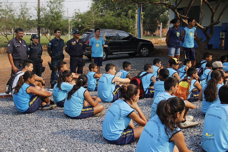 Confira a galeria de fotos do passeio ciclístico do Instituto Mirim Ambiental de Bonito