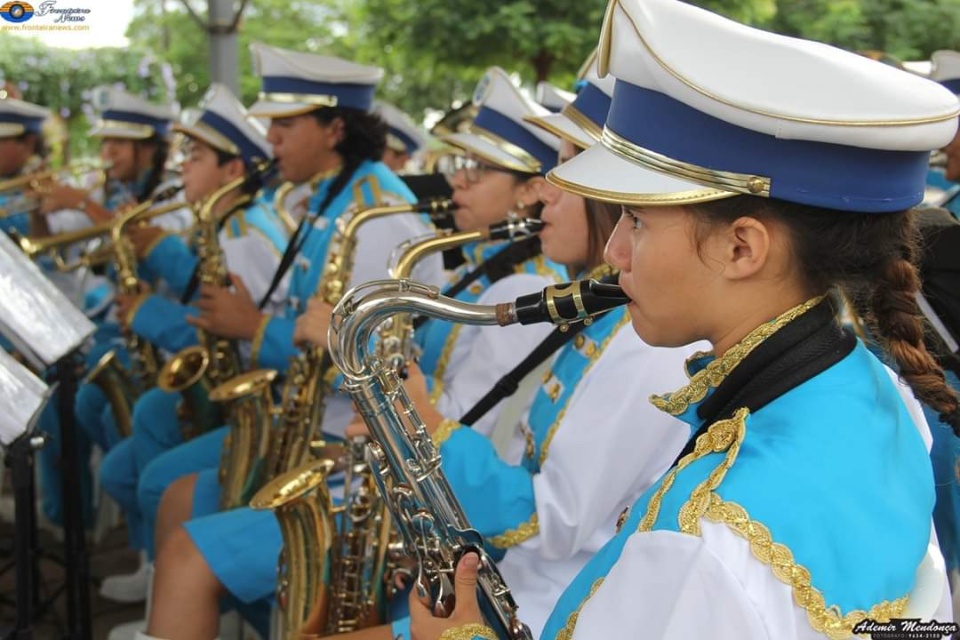 Banda Municipal se apresenta no 54º aniversário de Caracol