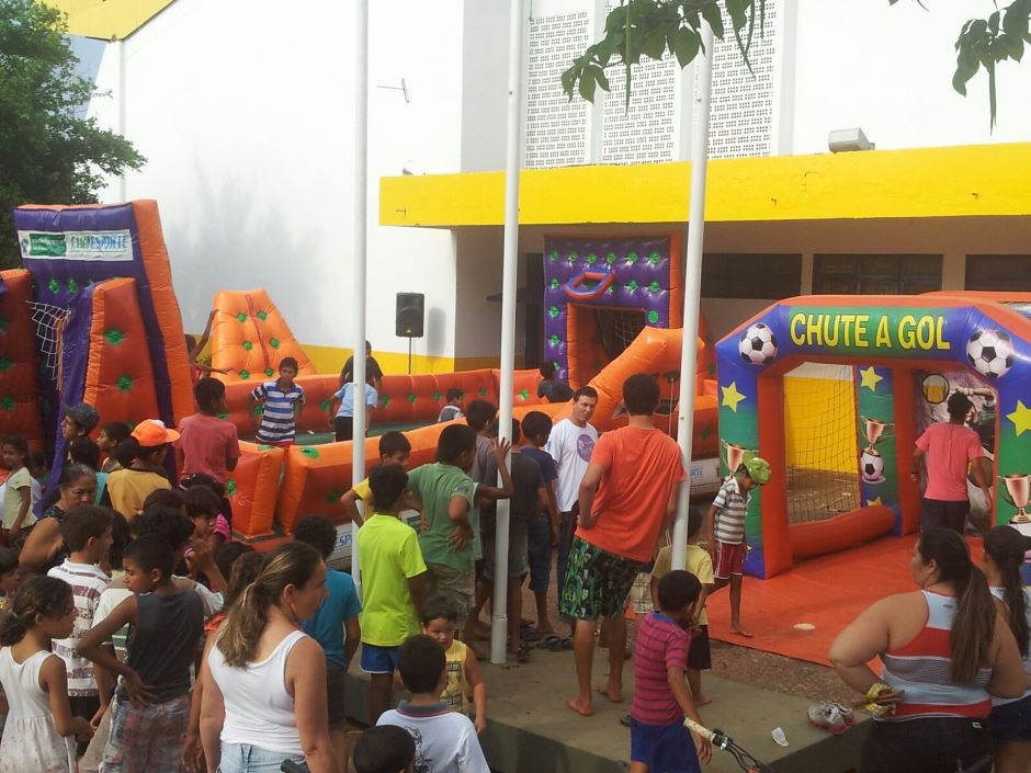 Prefeitura de Bonito e Fundesporte criam espaço para as crianças durante festa dos 67 anos de Bonito