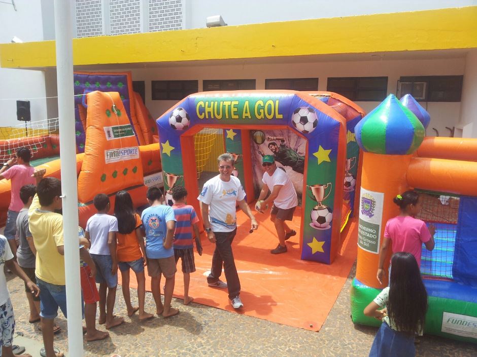 Prefeitura de Bonito e Fundesporte criam espaço para as crianças durante festa dos 67 anos de Bonito