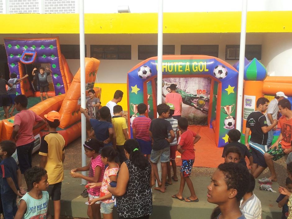 Prefeitura de Bonito e Fundesporte criam espaço para as crianças durante festa dos 67 anos de Bonito