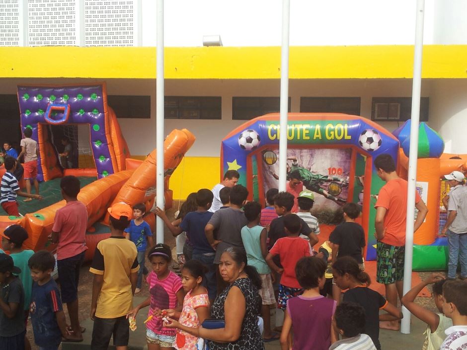 Prefeitura de Bonito e Fundesporte criam espaço para as crianças durante festa dos 67 anos de Bonito