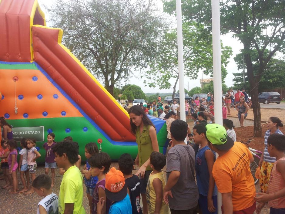 Prefeitura de Bonito e Fundesporte criam espaço para as crianças durante festa dos 67 anos de Bonito