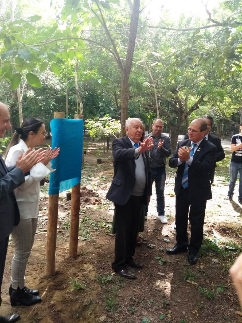 Balneário Municipal recebe plantio de 43 árvores nativas