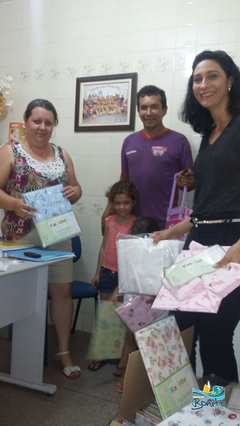 Prefeitura de Bonito realiza entrega de jogos de lençóis e toalhas novas para os CEI’s