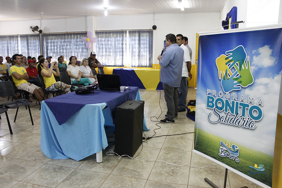 Programa Bonito Solidário tem reunião, gincana, lanche e recebe palestra