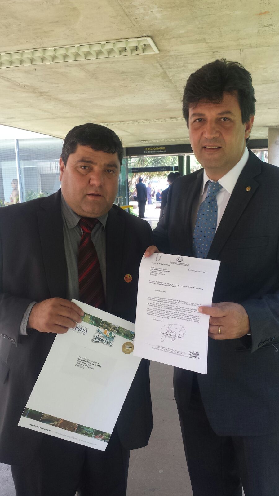 Vice Prefeito de Bonito, Josmail Rodrigues vai a Brasília em busca de recursos federais