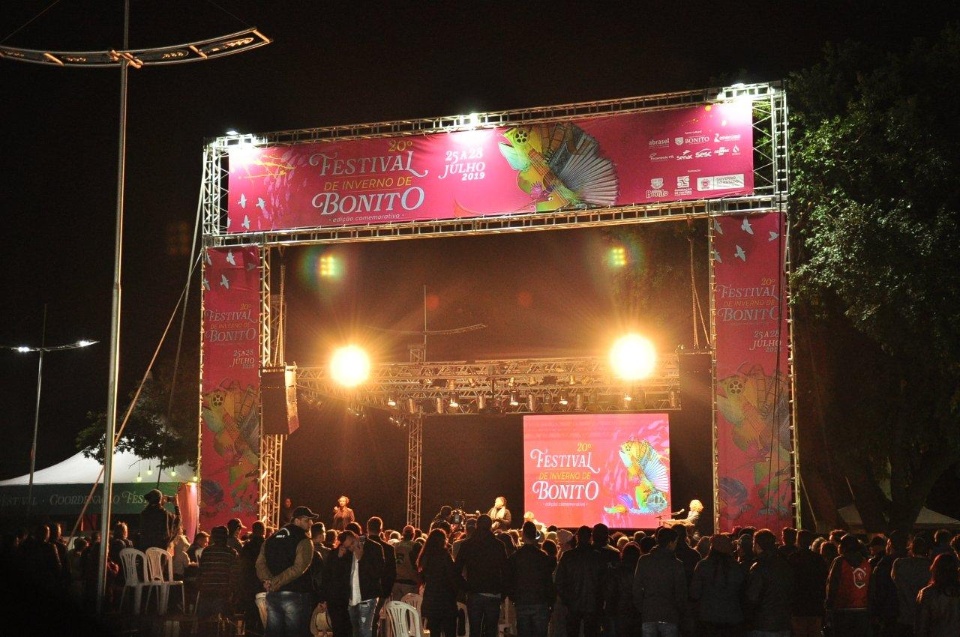 20º Festival de Inverno de Bonito foi aberto nesta quinta-feira