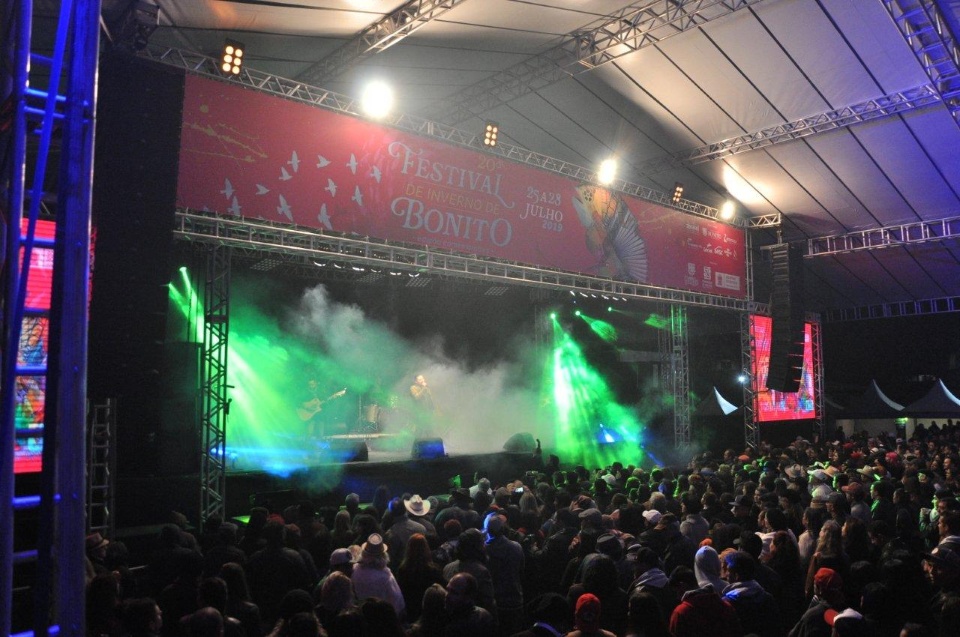 20º Festival de Inverno de Bonito foi aberto nesta quinta-feira