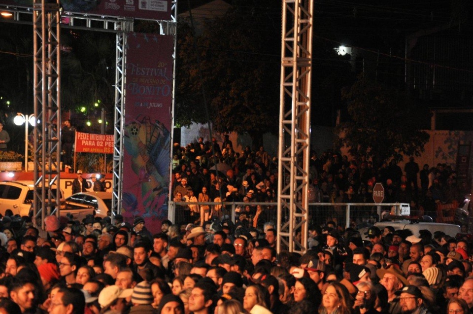 20º Festival de Inverno de Bonito foi aberto nesta quinta-feira