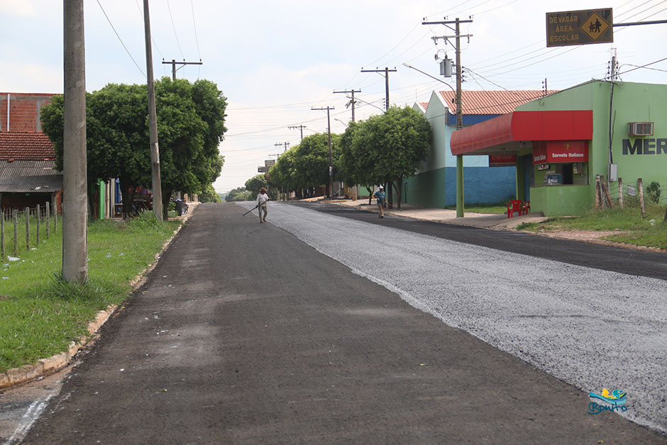 Prefeitura realiza recapeamento asfáltico na Cidade de Bonito
