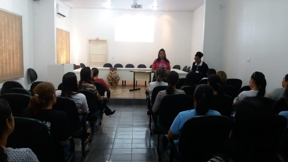Campanha realiza palestra para servidores da Secretaria de Saúde