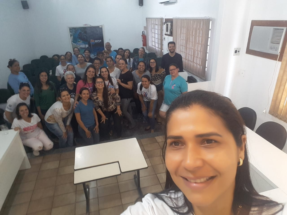 Campanha realiza palestra para servidores da Secretaria de Saúde