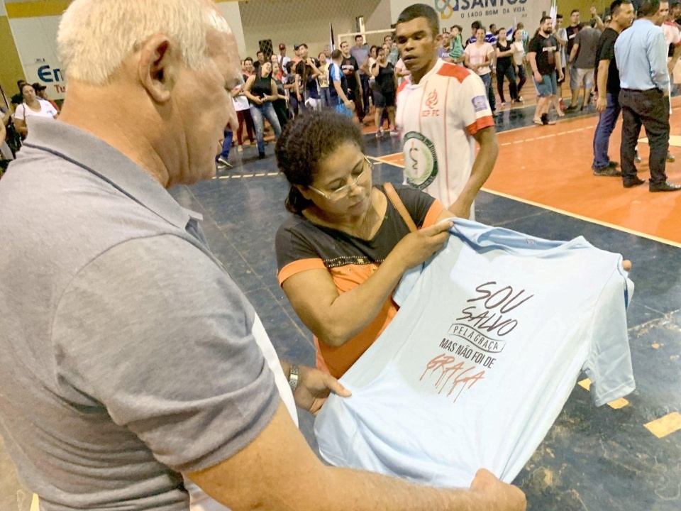 Prefeito participa do encerramento da 3ª Copa Evangélica de Futsal