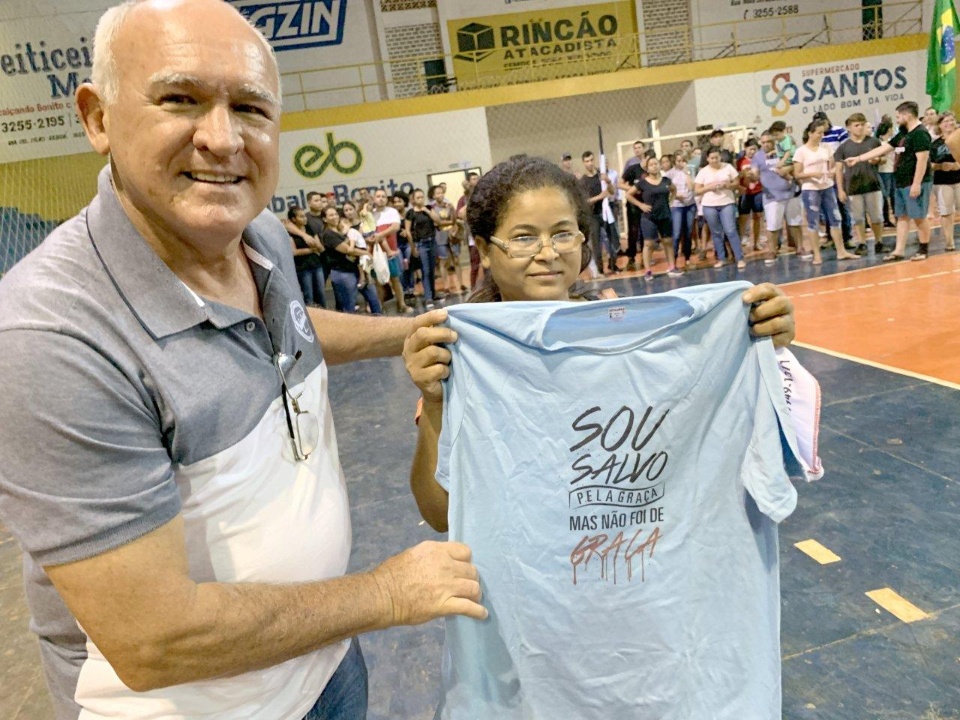 Prefeito participa do encerramento da 3ª Copa Evangélica de Futsal