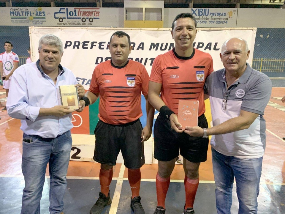 Prefeito participa do encerramento da 3ª Copa Evangélica de Futsal