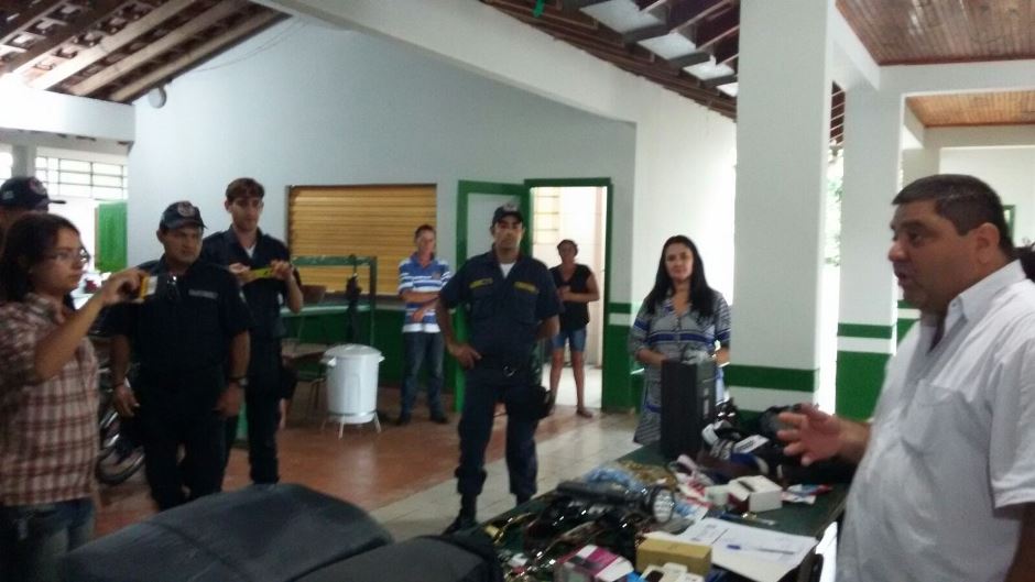 Escola pública recebe doação de materiais apreendidos pela Guarda Municipal de Bonito