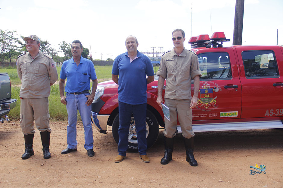 Coronel do Corpo de Bombeiros está em Bonito realizando visita técnica para a instalação da unidade