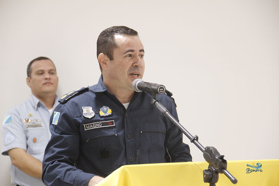Prefeito Leleco participa de troca de comando da 1ªCIPM de Bonito