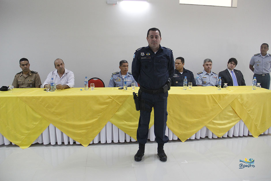 Prefeito Leleco participa de troca de comando da 1ªCIPM de Bonito