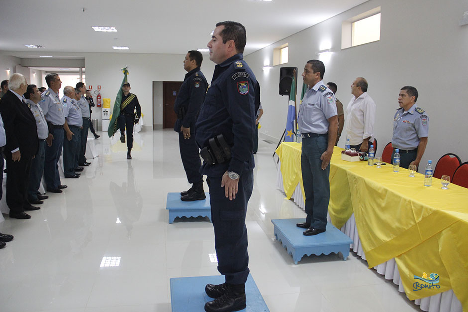 Prefeito Leleco participa de troca de comando da 1ªCIPM de Bonito