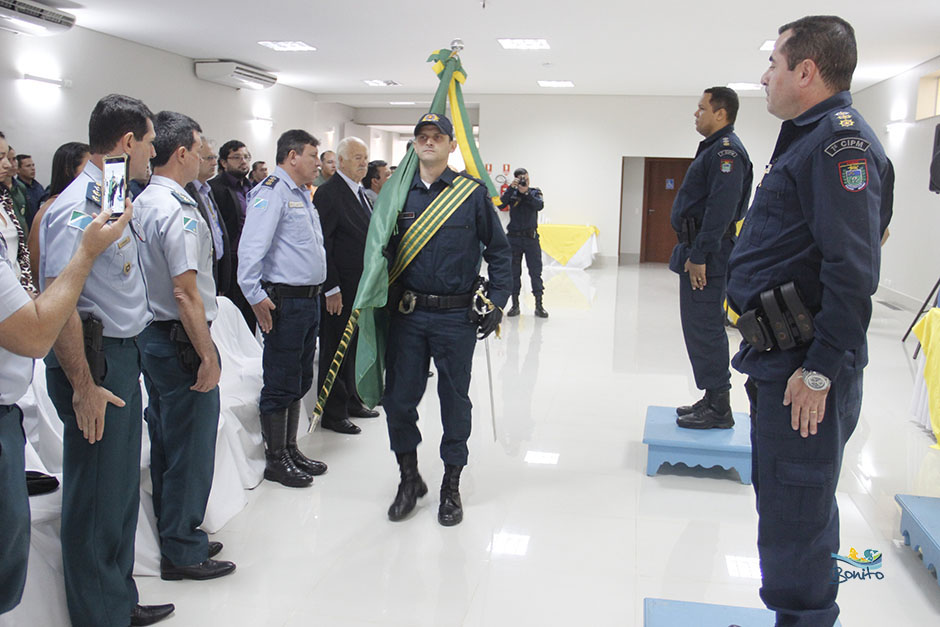 Prefeito Leleco participa de troca de comando da 1ªCIPM de Bonito