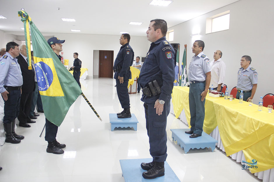 Prefeito Leleco participa de troca de comando da 1ªCIPM de Bonito