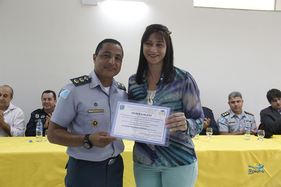Prefeito Leleco participa de troca de comando da 1ªCIPM de Bonito