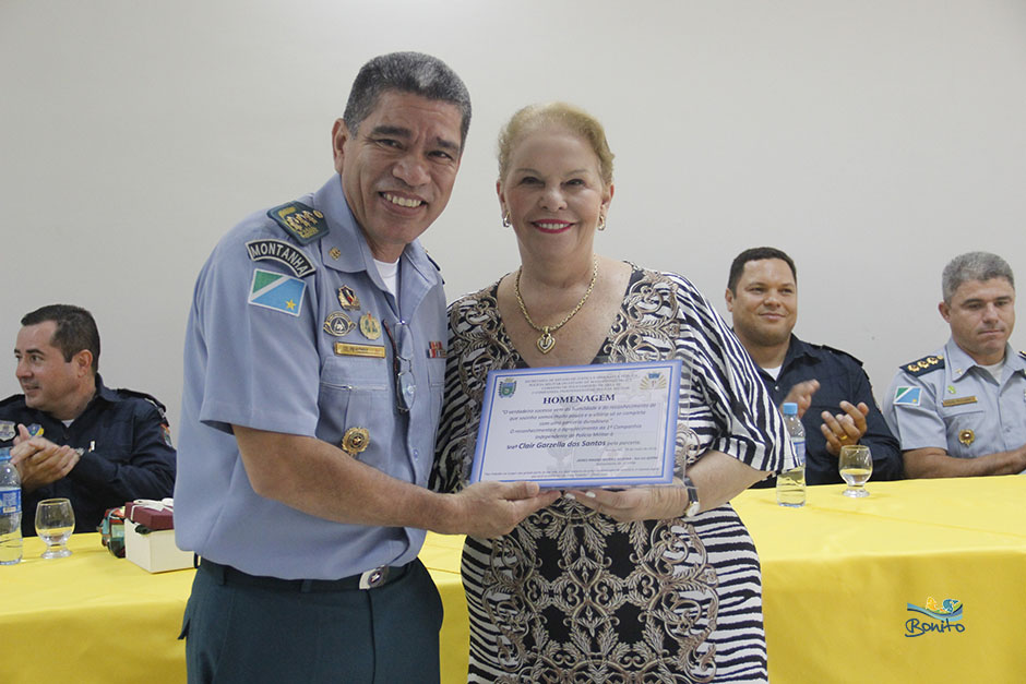 Prefeito Leleco participa de troca de comando da 1ªCIPM de Bonito