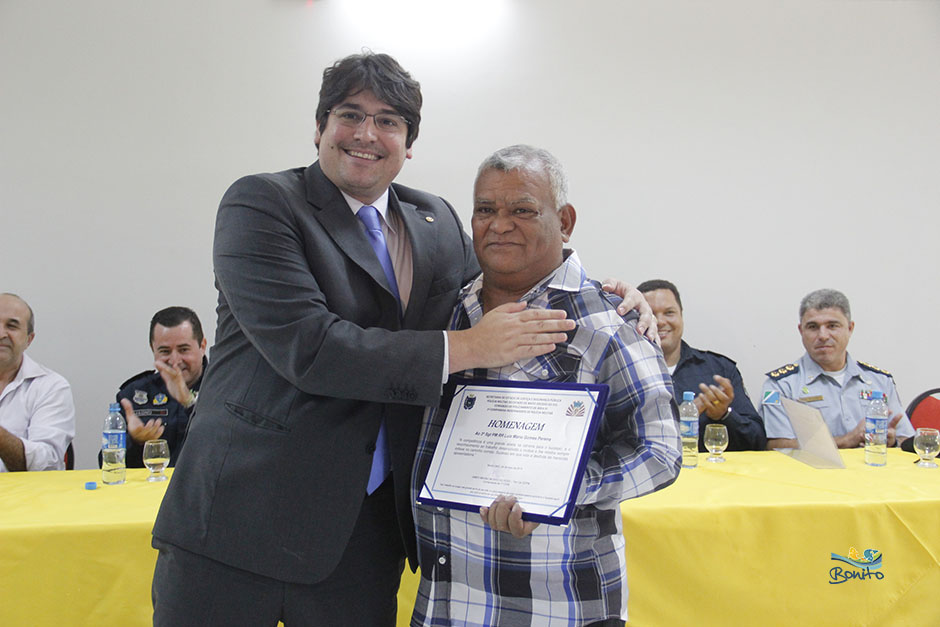 Prefeito Leleco participa de troca de comando da 1ªCIPM de Bonito