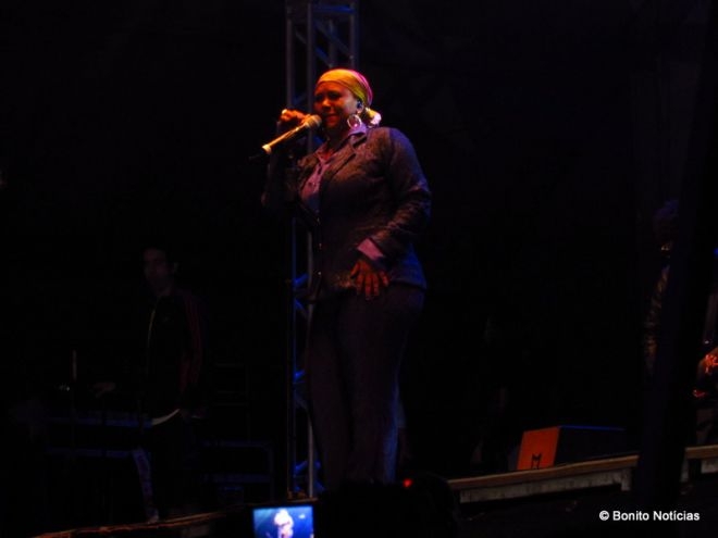 Show da cantora Sandra de Sá anima o público
