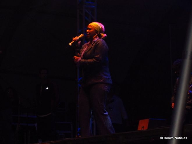 Show da cantora Sandra de Sá anima o público