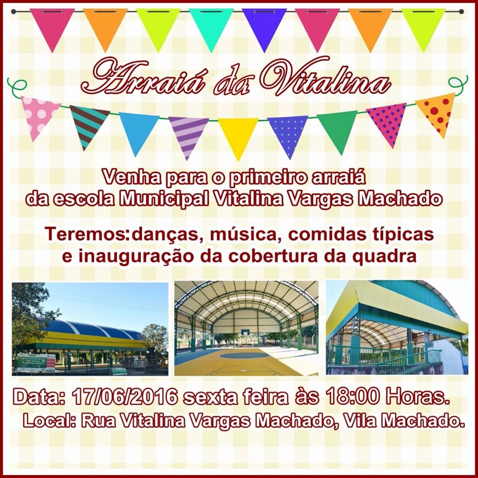 PREFEITURA ENTREGA COBERTURA DE QUADRA DA E.M. VITALINA VARGAS MACHADO NESTA SEXTA-FEIRA (17/06)