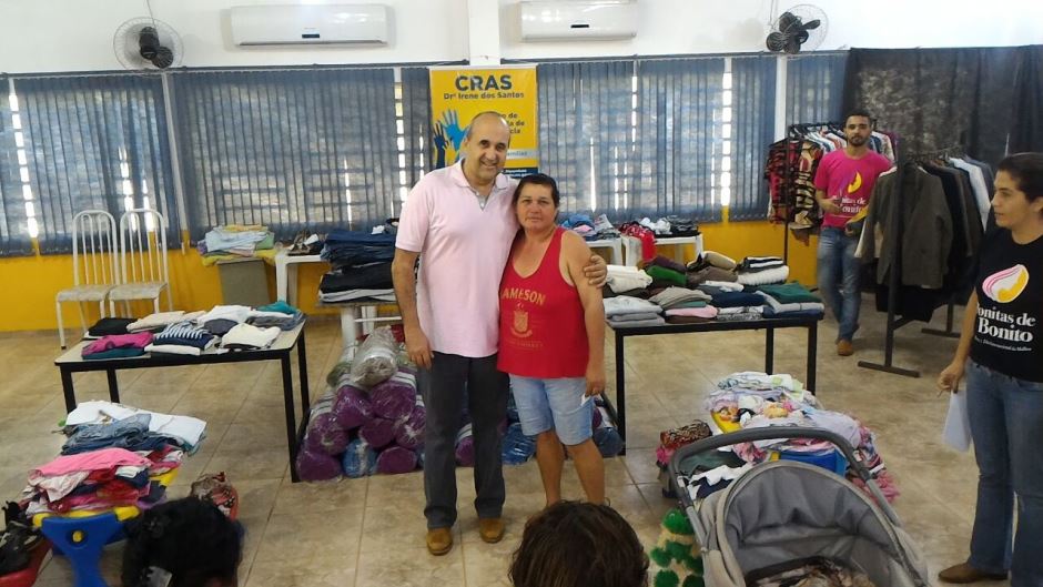 Assistência Social realiza entrega de cobertores e roupas em Bonito