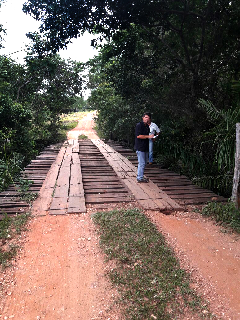 Prefeitura inspeciona pontes na região da Fazenda Chaiene