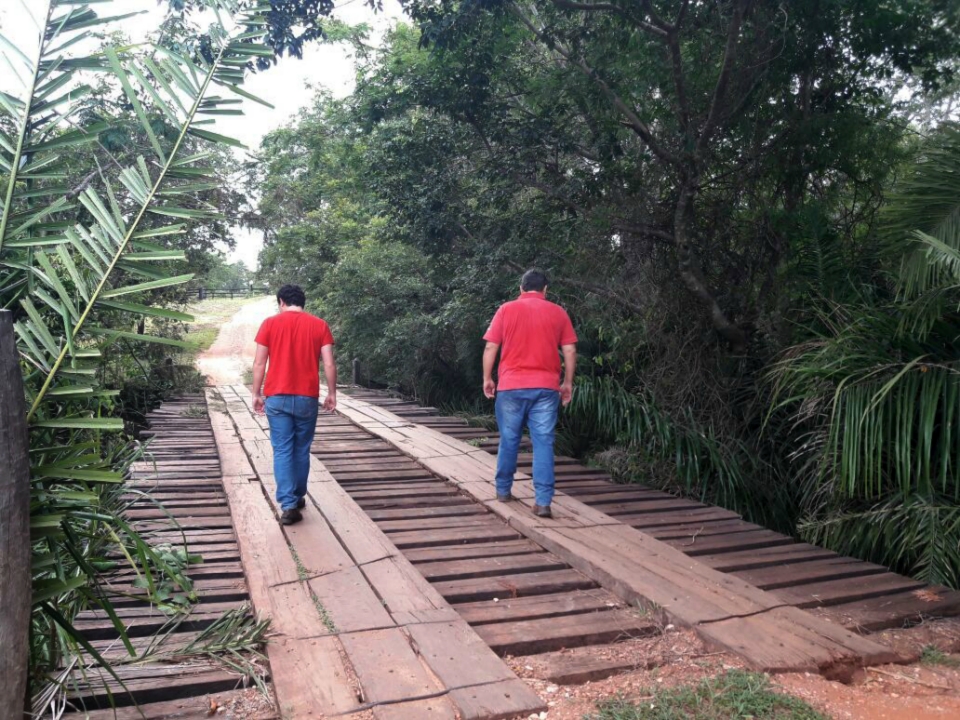 Prefeitura inspeciona pontes na região da Fazenda Chaiene