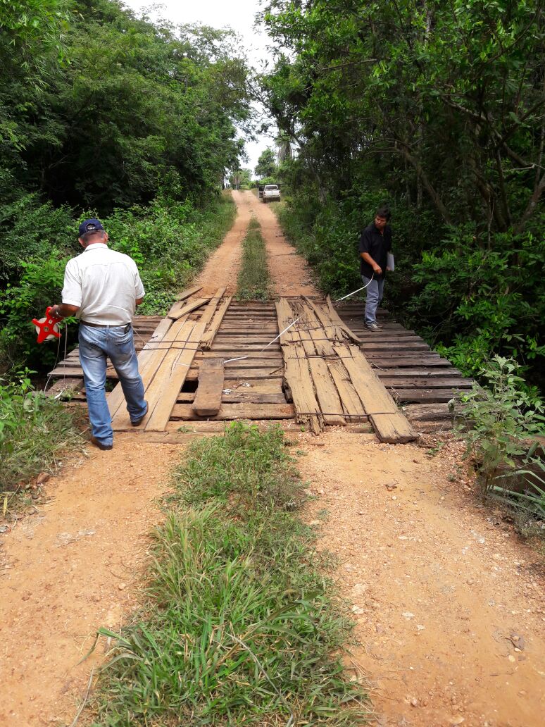 Prefeitura inspeciona pontes na região da Fazenda Chaiene