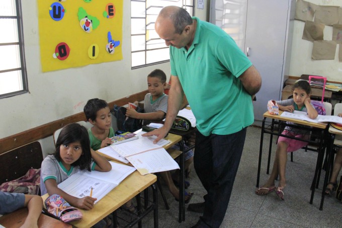 Café da manhã reúne prefeito e alunos de escola municipal