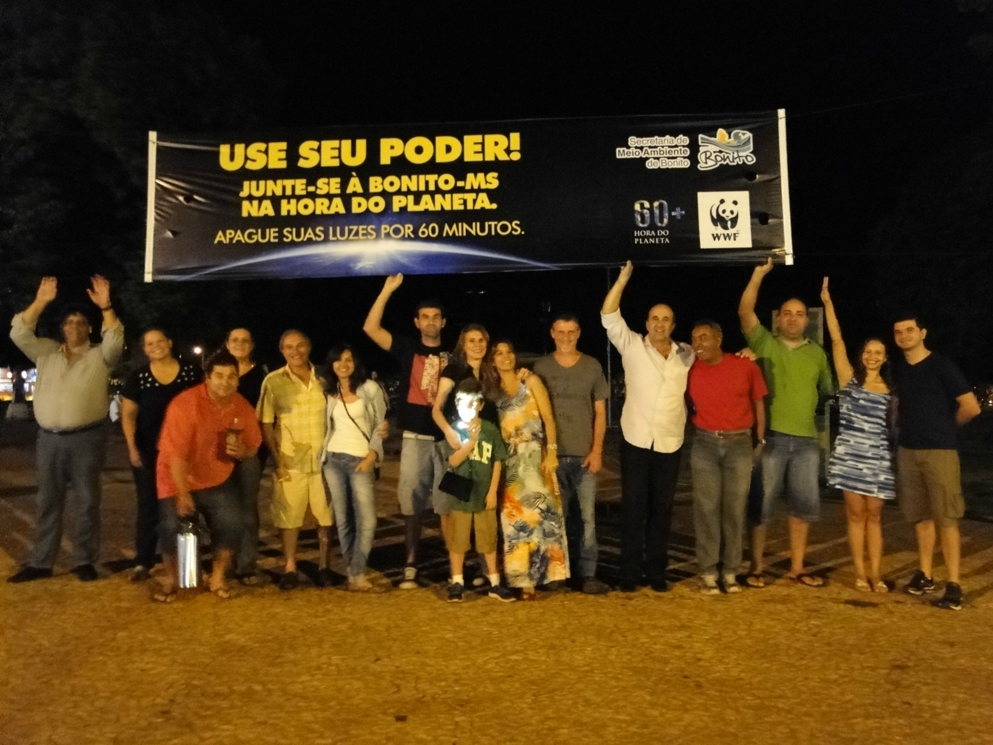 Monumento de Bonito (MS) teve as luzes apagas em apoio à sustentabilidade