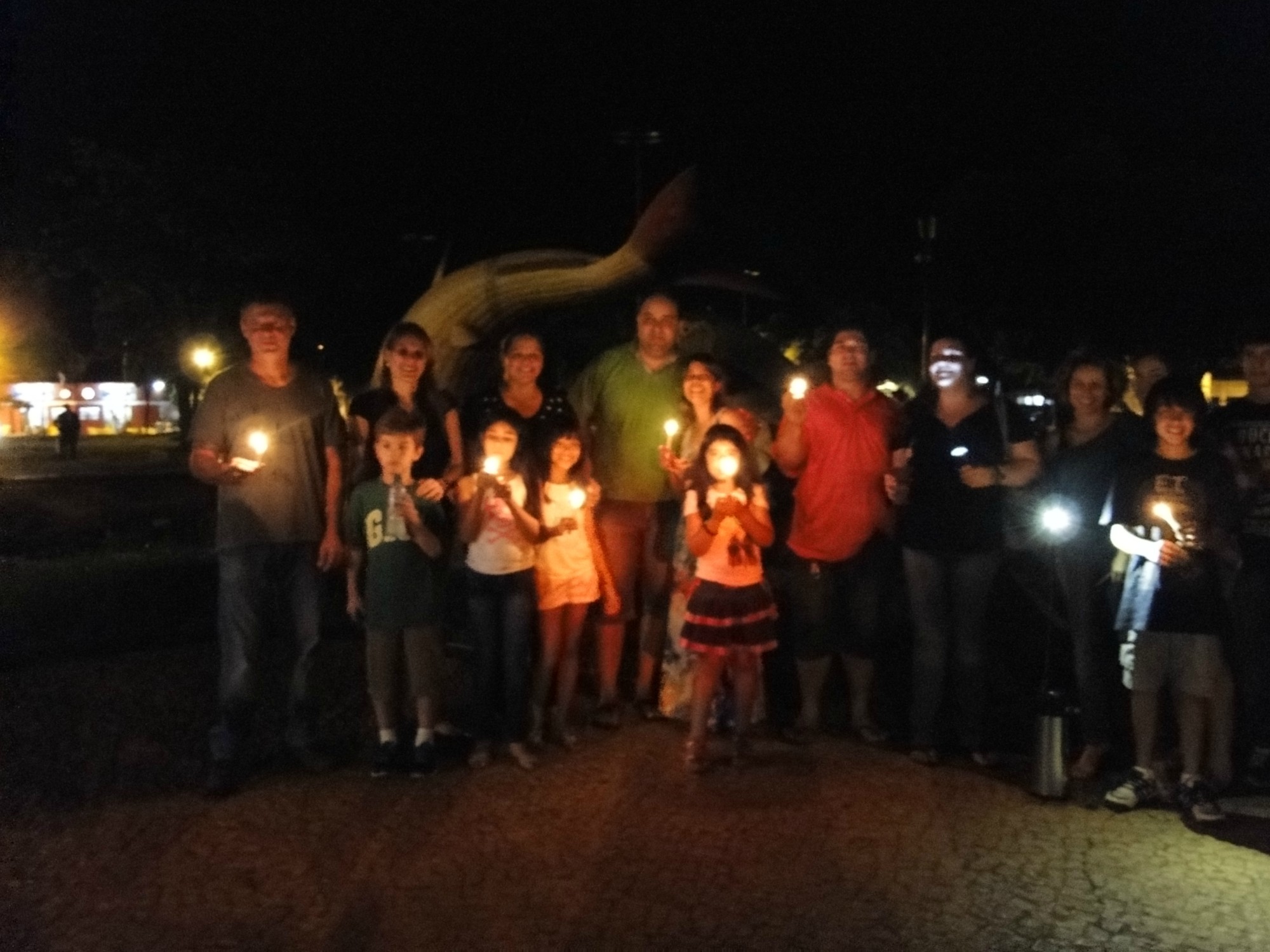 Monumento de Bonito (MS) teve as luzes apagas em apoio à sustentabilidade