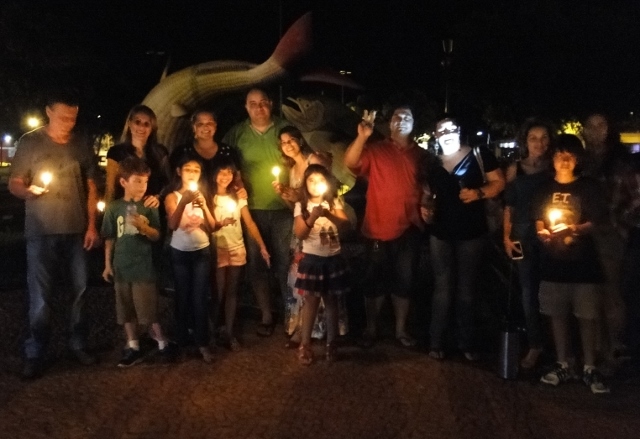 Monumento de Bonito (MS) teve as luzes apagas em apoio à sustentabilidade