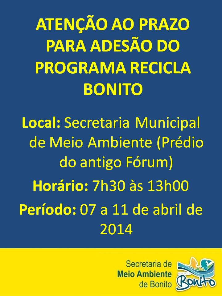 SEMA realiza Audiência Pública e lança o Programa Recicla Bonito