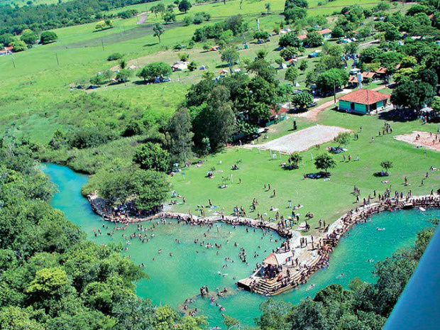 Imagem aérea do Balneário Municipal