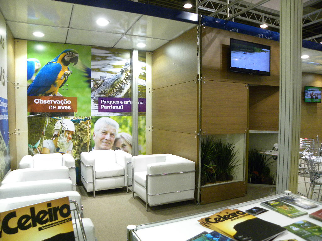 Parte do stand de MS na WTM em São Paulo