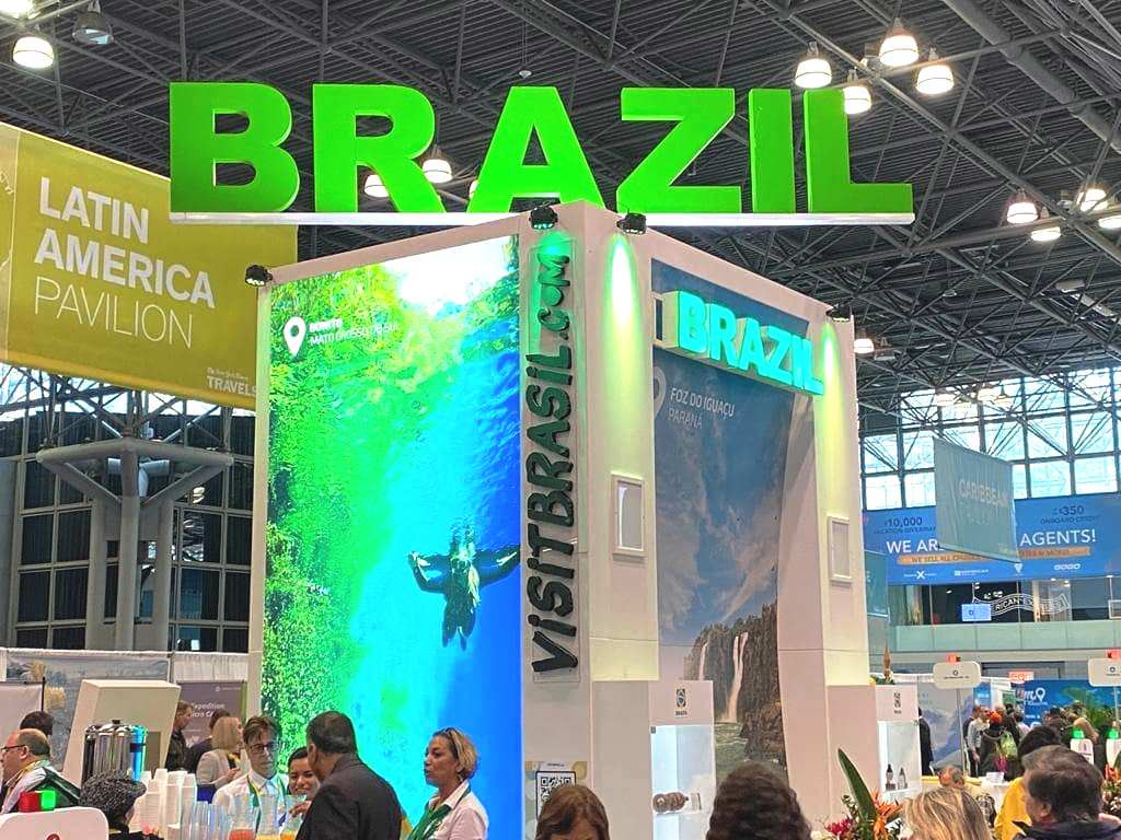 Stand do Brasil foi destaque durante o evento. Foto: Divulgação